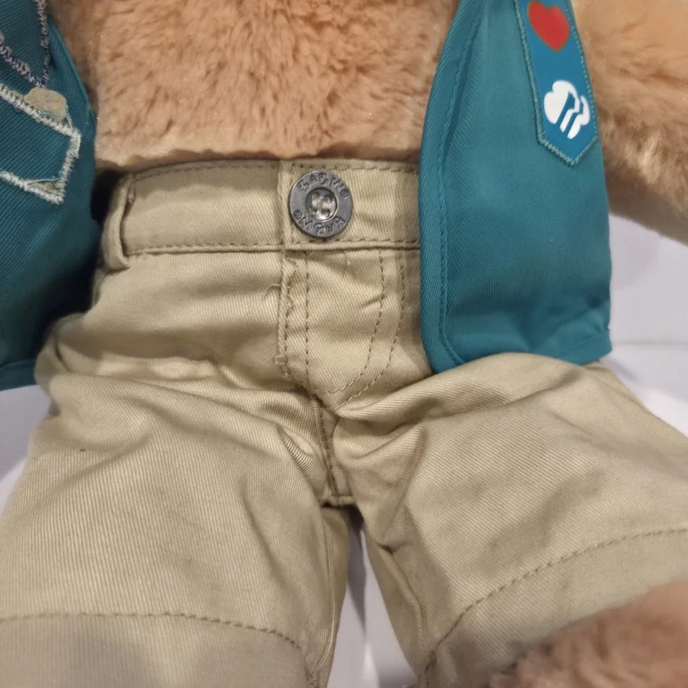 Build A Bear Dog Brown &‎ Tan Girl Scout Cloths USA Retired